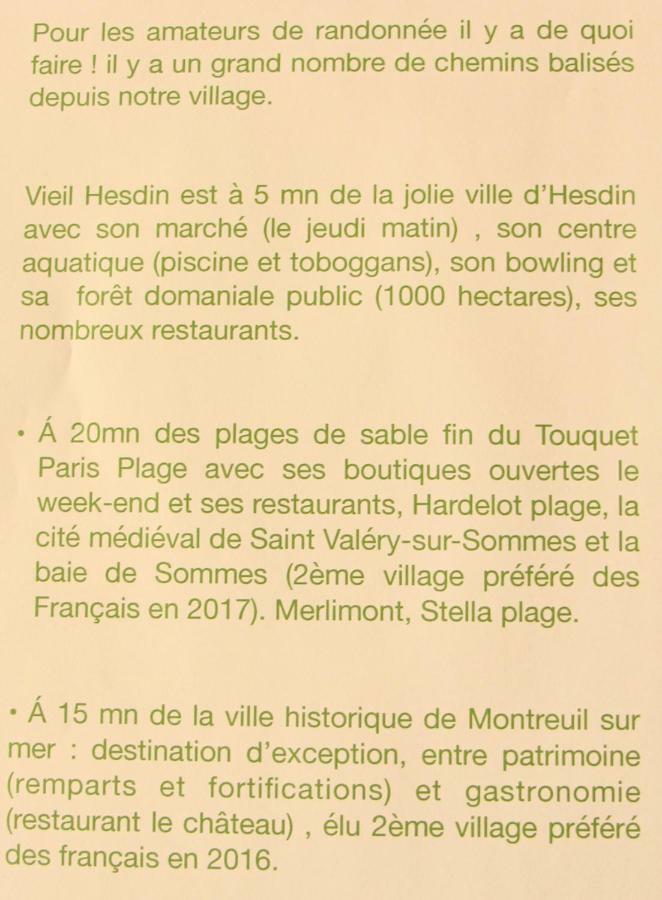Gite Du Vieux Saule 1 Gite Avec Spa Privatif Pour 2 Personnes 1 Suite Familiale Sans Spa Vieil-Hesdin エクステリア 写真